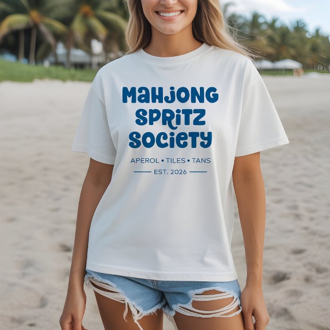Camiseta da Mahjong Spritz Society (Criador carregado)