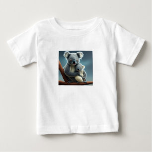 Camiseta da Mamãe Coala Fofa e do Bebê