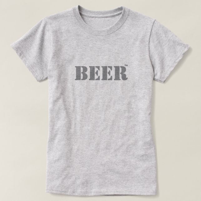 Camiseta da Marca Registrada de Cerveja (Frente do Design)