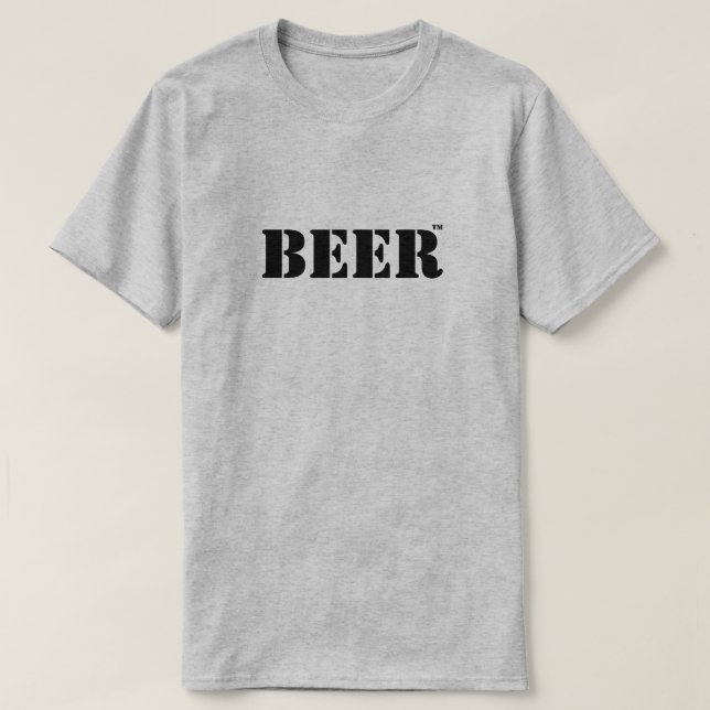 Camiseta da Marca Registrada de Cerveja (Frente do Design)