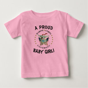 Camiseta da menina bebê da MCU