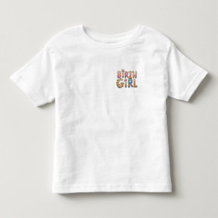 Camiseta da menina de aniversário
