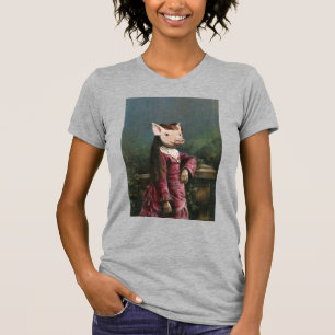 Camiseta da menina porquinha vitoriana