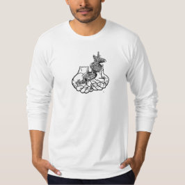 Camiseta Da multa americana do roupa dos homens branco