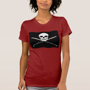 Camiseta da música da flauta do pirata