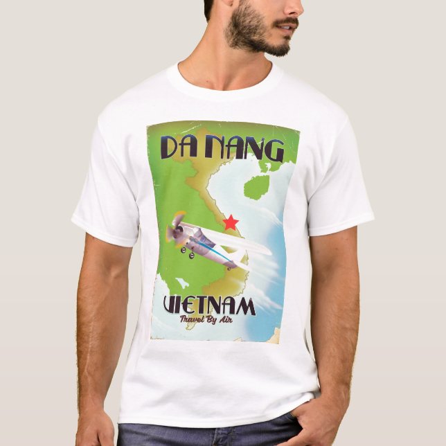 Camiseta Da Nang Vietnam viagens vintage (Frente)