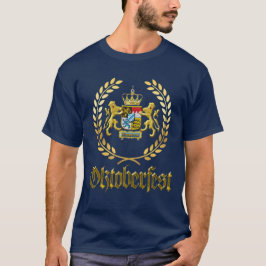 Camiseta da Oktoberfest do Brasão Bávaro