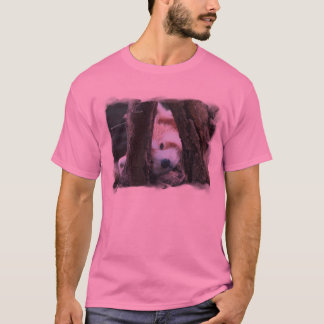 Camiseta da panda vermelha do bebê