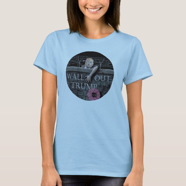 Camiseta Da parede trunfo para fora (Frente)