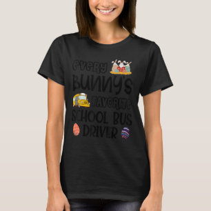 Camiseta Da Páscoa de Maquinista de Ônibus Escolar Favorito