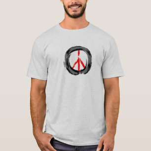 Camiseta da paz do símbolo de Enso do zen