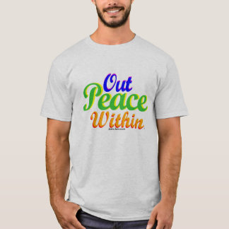 Camiseta Da paz paz para fora dentro