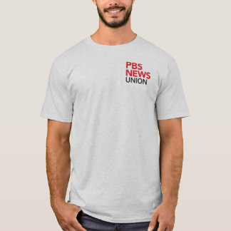 Camiseta da PBS NewsHour Union logo na lateral sem