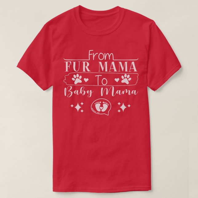 Camiseta Da Pele Mamãe Ao Anúncio De Gravidez Da Bebê (Frente do Design)