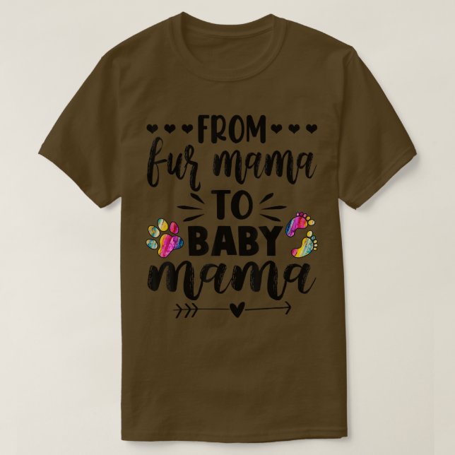 Camiseta Da Pele Mamãe Ao Bebê, Anúncio De Gravidez (Frente do Design)