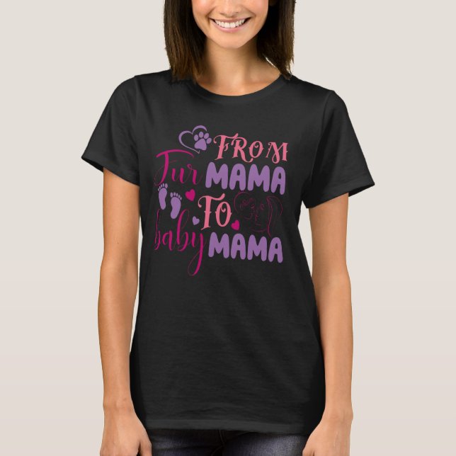 Camiseta Da Pelo Mamãe Para A Bebê (Frente)