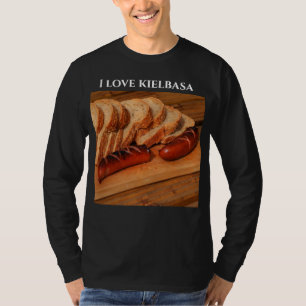 Camiseta da Polónia Polska Comida Polaca Kielbasa 
