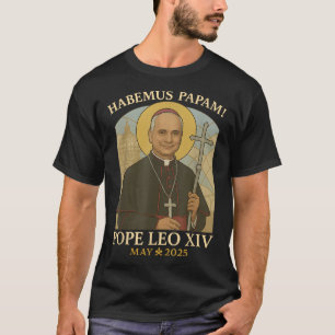 Camiseta Da Pope Da América O Papa Leo Xiv Do Papa De Chica