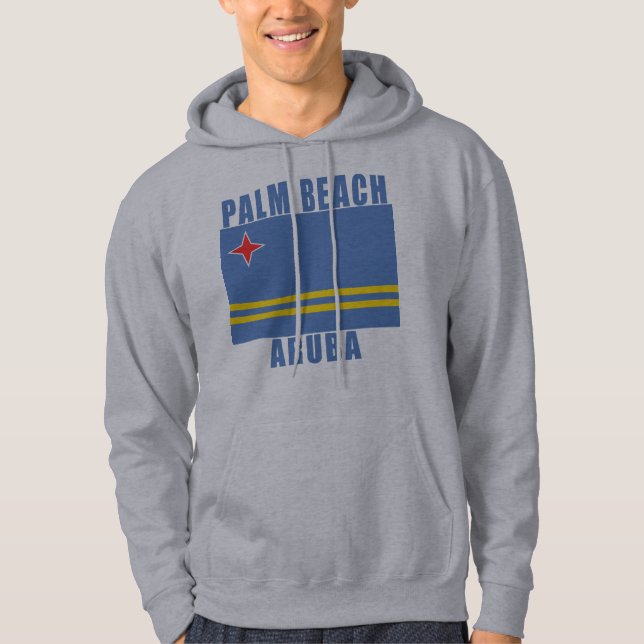 Camiseta da praia de ARUBA do PALM BEACH, (Frente)