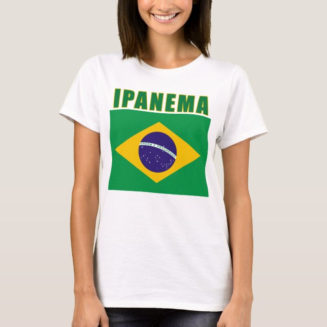 Camiseta da praia de IPANEMA Brasil, presentes (Frente)