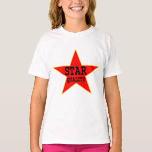 Camiseta da qualidade da estrela