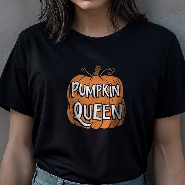 Camiseta da Rainha da Abóbora do Dia das Bruxas (Pumpkin Queen Halloween T-Shirt)