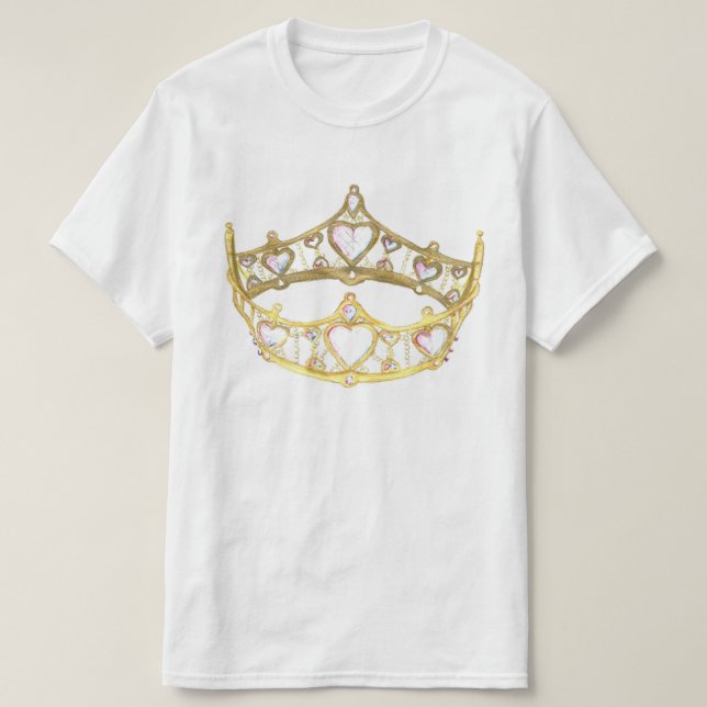 Camiseta da Rainha do Coração (Frente do Design)