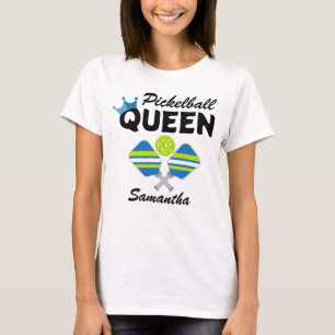 Camiseta da Rainha Pickleball Paddles Ball
