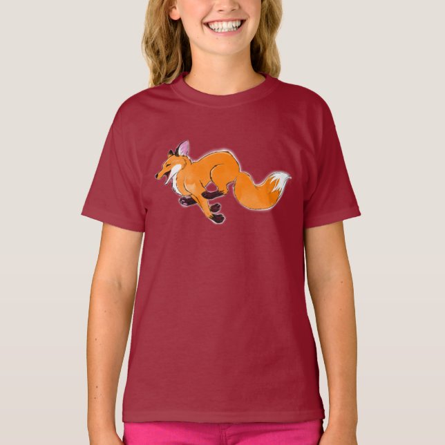 Camiseta da Raposa Correndo (Frente)