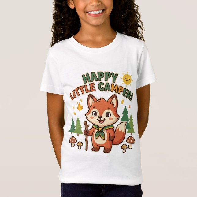 Camiseta da Raposa Fofa do Pequeno Aventureiro Fel (Frente)