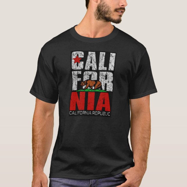 Camiseta da república de Califórnia (Frente)