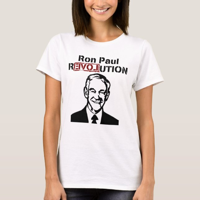 Camiseta da revolução de Ron Paul (Frente)