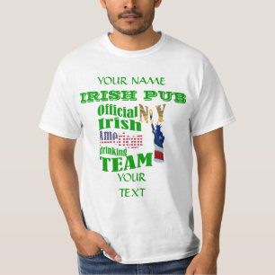 Camiseta da Rua Irlandesa Americana Patrick