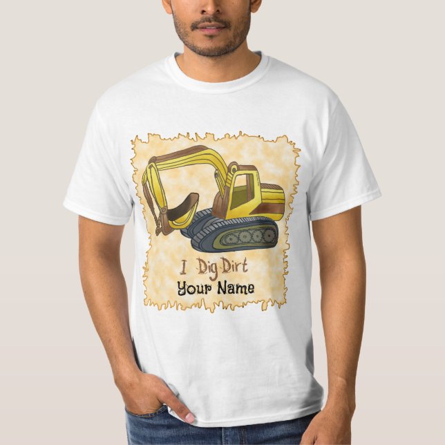 Camiseta da saia do Power Shovel Dig (Frente)