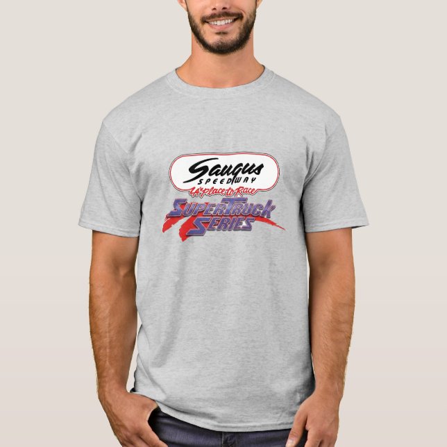 Camiseta da série Saugus Speedway Supertruck (Frente)
