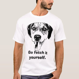 camiseta da sessão de formação do cão