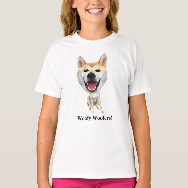 Camiseta da Shiba Inu Engraçada (Frente)