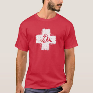 Camiseta da Suíça - Camiseta da Bandeira Suíça