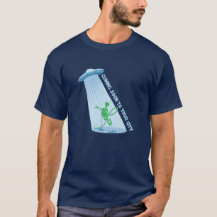 Camiseta Da terra da excursão preto logo -