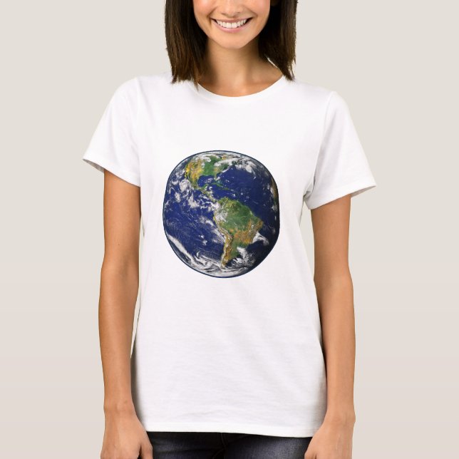 Camiseta ~~ da TERRA do PLANETA (sistema solar) (Frente)