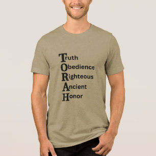 Camiseta da Torá mostra o verdadeiro significado d