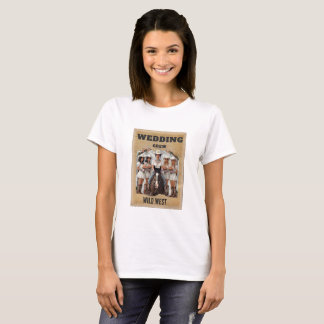 Camiseta da Tripulação de Casamento Oeste Selvagem
