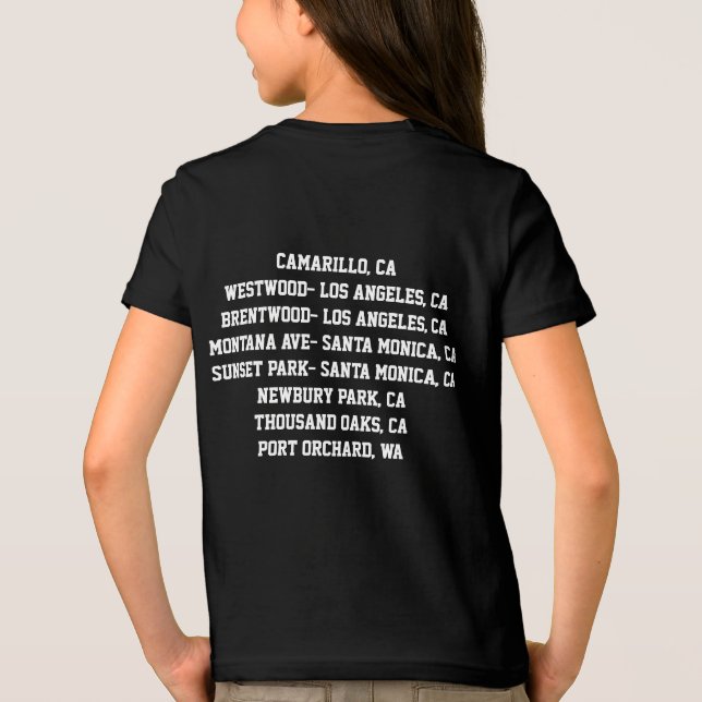 Camiseta da Turnê Tae Ryong para Crianças (Verso)