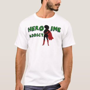 Camiseta Da "viciado heroína"