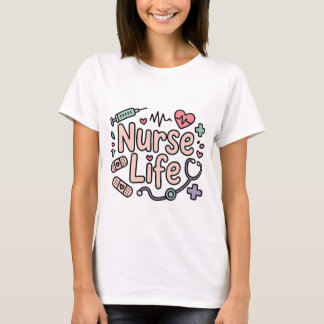 Camiseta da Vida de Enfermeira Fofa