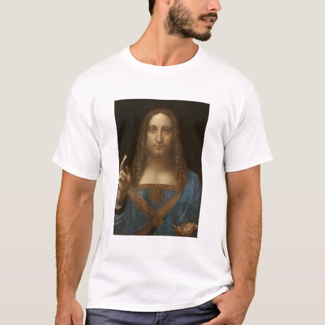 Camiseta Da Vinci, Salvador do Mundo, Salvador Mundi (Frente)