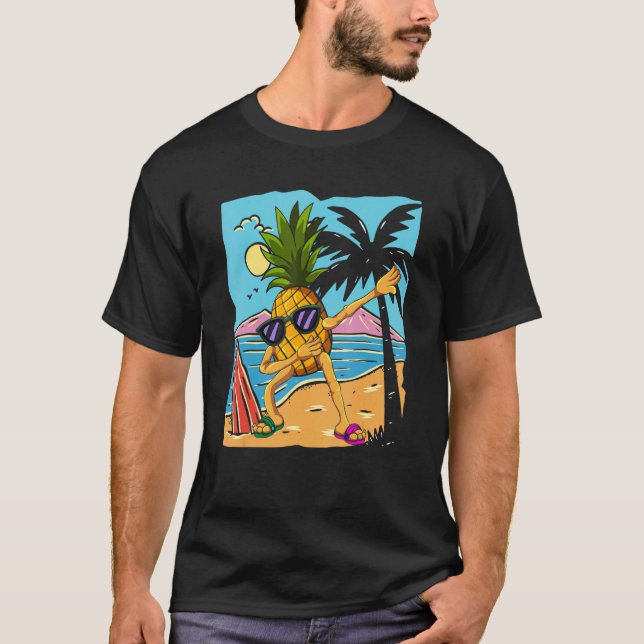 Camiseta Dab Beach Fruit Tropical Summer Vacation Dabbing P (Frente)