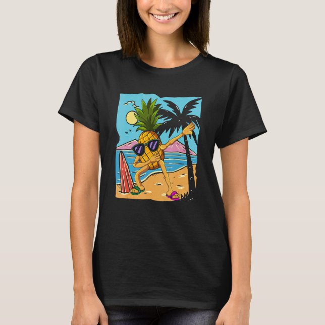 Camiseta Dab Beach Fruit Tropical Summer Vacation Dabbing P (Frente)