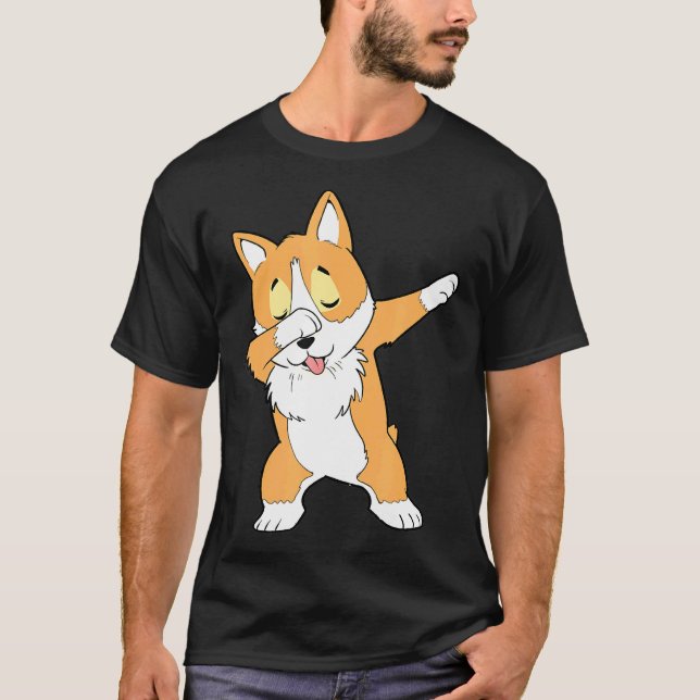 Camiseta Dab Corgi Dabbing Corgi (Frente)