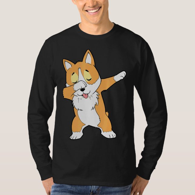Camiseta Dab Corgi Dabbing Corgi (Frente)